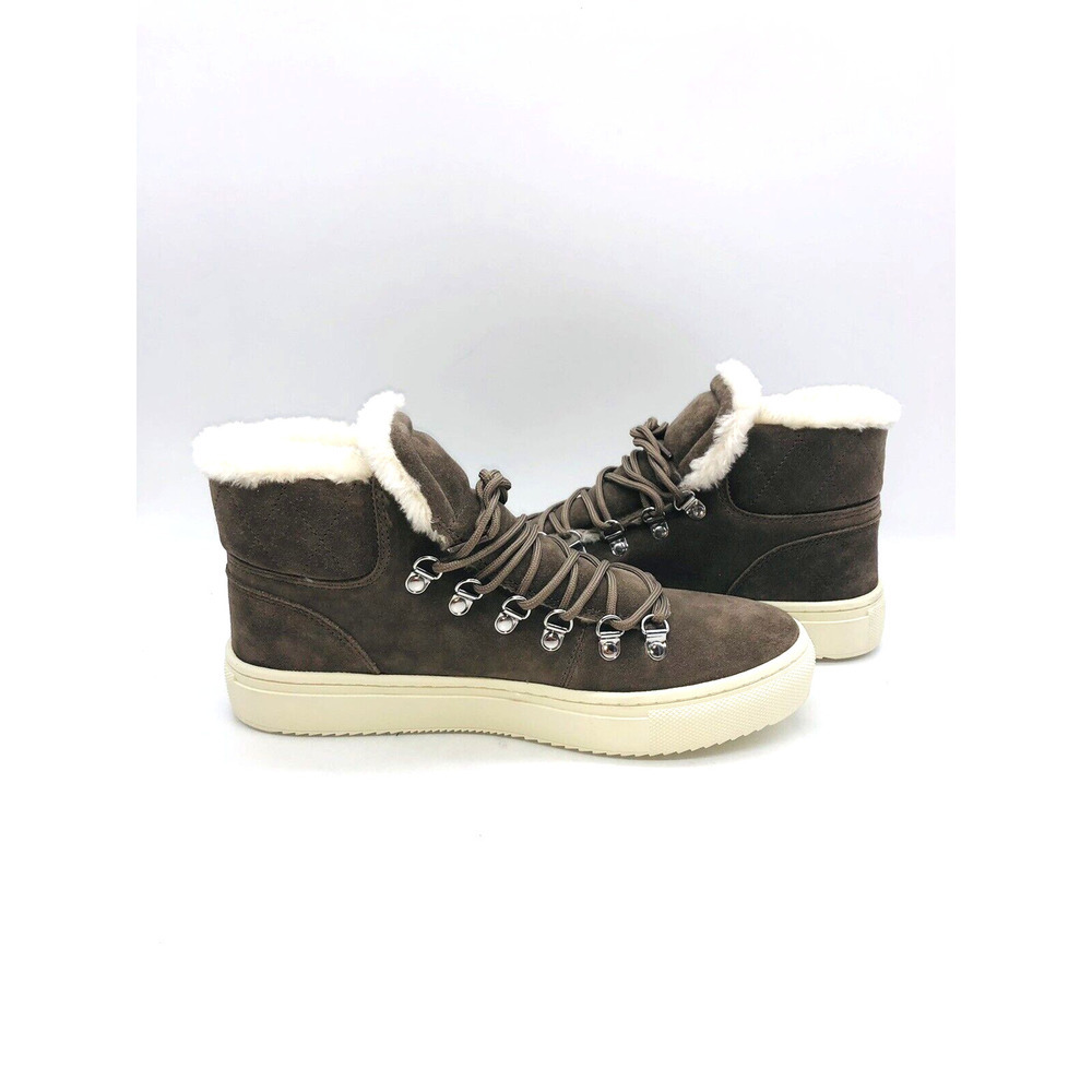 Marc Fisher Daisie Faux-Fur Sneakers- Ivory Multi Suede, US 10M - Picture 9 of 11